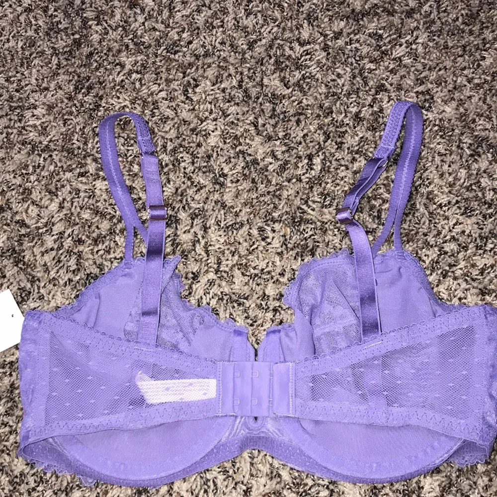 Auden 🍄 Elegant Lace Underwire Balconette Coverage Bra in Lavender | NWT - Picture 3 of 7
